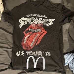 Rolling Stones U.S. Tour '78 Black T-Shirt